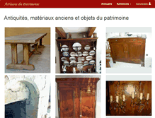 Tablet Screenshot of annonces.artisans-patrimoine.fr